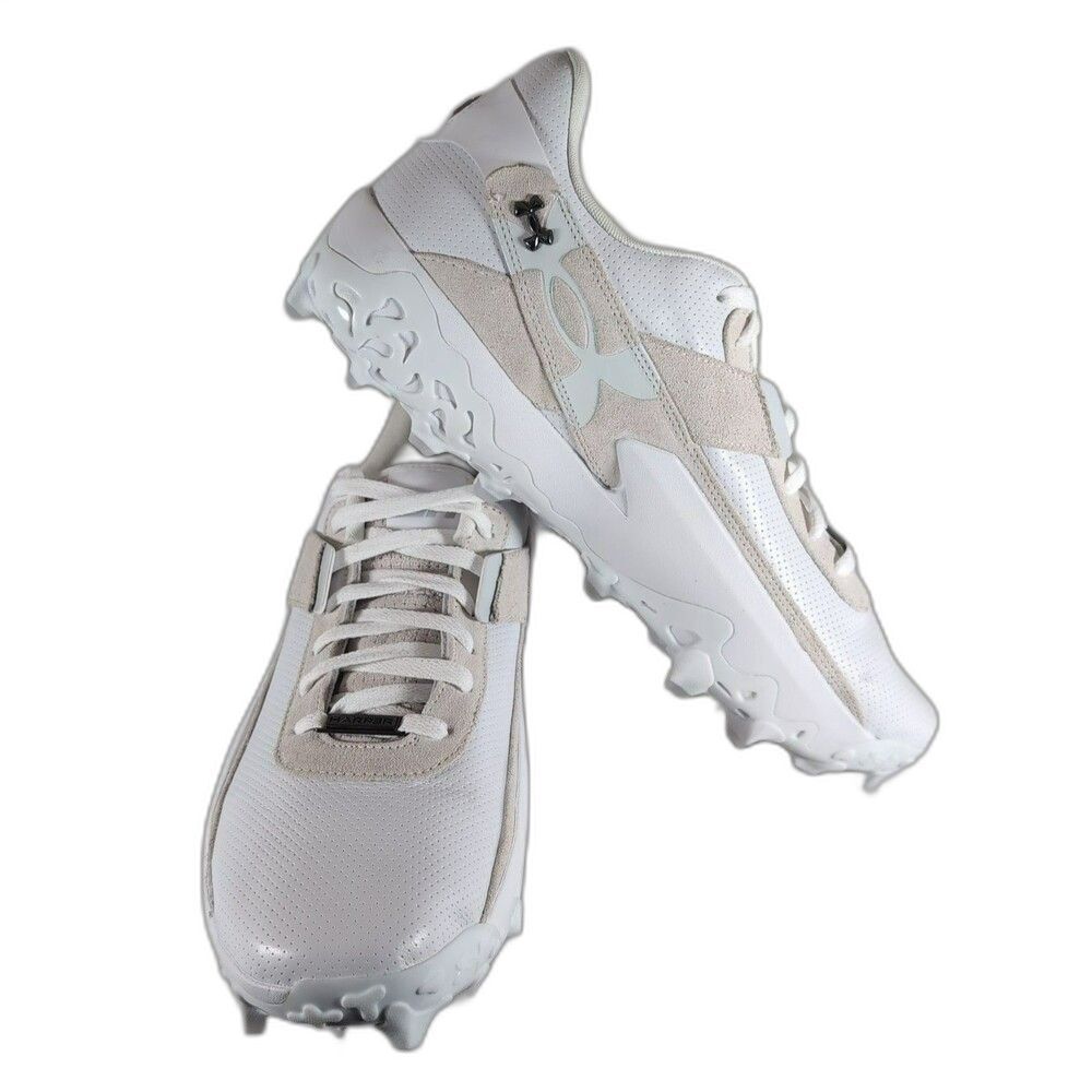 Under Armour Harper 10 Pro Mens Size 15 Baseball Cleats White 6010136-101